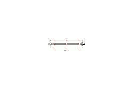 TRW PHB372 Fren Hortumu Ön Sağ Sol Partner Berlingo Xsara Xsara Picasso 97 08 Zp1007 C2 C3 C3 II C3 Pluriel Boy 438mm 480685