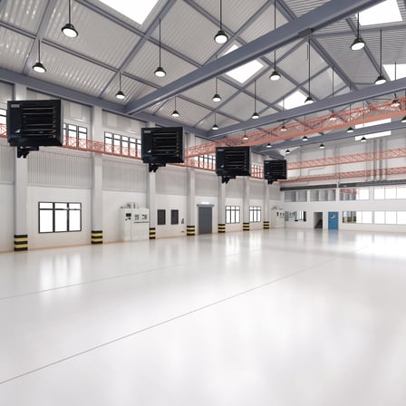 Doğalgazlı Fanlı Sıcak Hava Üreteci 45KW