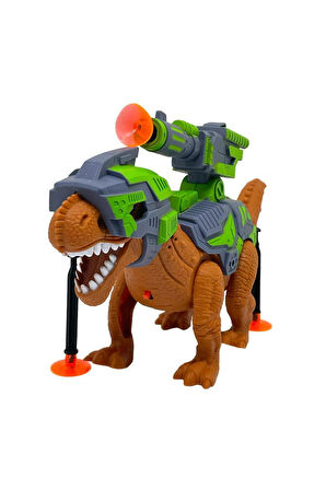 Mechanic Tyrannosaurus Dinazor Robot vantuz dart Atan Sesli Işıklı Oyucak
