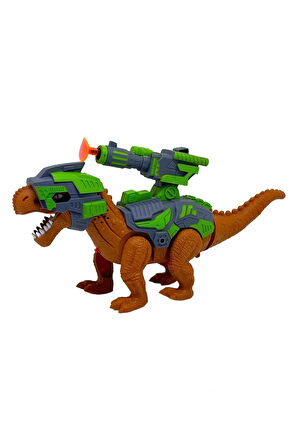 Mechanic Tyrannosaurus Dinazor Robot vantuz dart Atan Sesli Işıklı Oyucak
