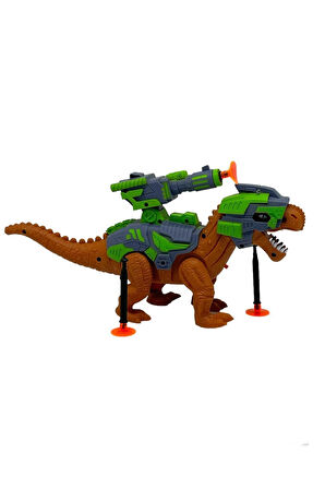 Mechanic Tyrannosaurus Dinazor Robot vantuz dart Atan Sesli Işıklı Oyucak