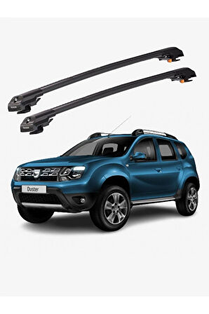 RENAULT DUSTER 2014-2017 TRX1 Thunder Carrier Kilitli Ara Atkı Taşıyıcı Tavan Barı Gri