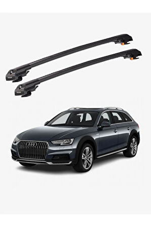 AUDI A4 ALLROAD 2016-Sonrası TRX1 Thunder Carrier Kilitli Ara Atkı Taşıyıcı Tavan Barı Gri