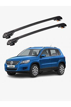 VOLKSWAGEN TIGUAN 2007-2016 TRX1 Thunder Carrier Kilitli Ara Atkı Taşıyıcı Tavan Barı Gri