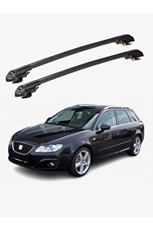 SEAT EXEO ST 2009-2013 TRX1 Thunder Carrier Kilitli Ara Atkı Taşıyıcı Tavan Barı Gri