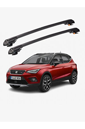 SEAT ARONA 2017-Sonrası TRX1 Thunder Carrier Kilitli Ara Atkı Taşıyıcı Tavan Barı Gri