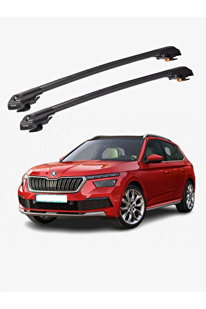 SKODA KAMIQ PREMIUM 2019-Sonrası TRX1 Thunder Carrier Kilitli Ara Atkı Taşıyıcı Tavan Barı Gri