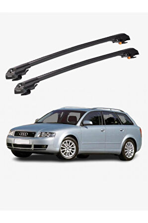 AUDI A4 AVANT 2002-2004 TRX1 Thunder Carrier Kilitli Ara Atkı Taşıyıcı Tavan Barı Gri