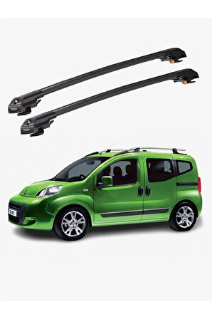 FIAT QUBO 2008-2017 TRX1 Thunder Carrier Kilitli Ara Atkı Taşıyıcı Tavan Barı Gri