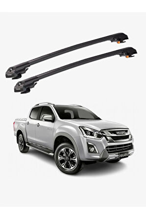 ISUZU D-MAX 2016-2019 TRX1 Thunder Carrier Kilitli Ara Atkı Taşıyıcı Tavan Barı Gri