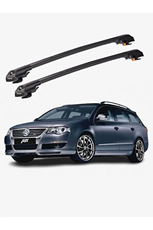 VOLKSWAGEN PASSAT VARIANT 2005-2010 TRX1 Thunder Carrier Kilitli Ara Atkı Taşıyıcı Tavan Barı Gri