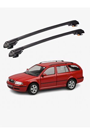 SKODA OCTAVIA 1998-2004 TRX1 Thunder Carrier Kilitli Ara Atkı Taşıyıcı Tavan Barı Gri