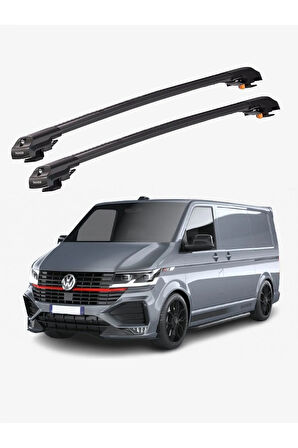VOLKSWAGEN TRANSPORTER 2016-2022 TRX1 Thunder Carrier Kilitli Ara Atkı Taşıyıcı Tavan Barı Gri
