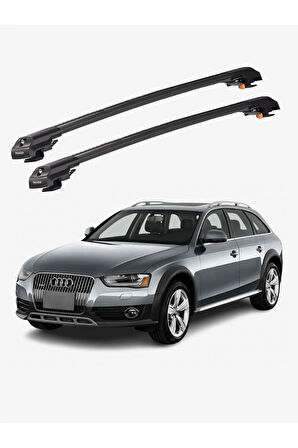 AUDI A4 ALLROAD 2008-2015 TRX1 Thunder Carrier Kilitli Ara Atkı Taşıyıcı Tavan Barı Gri