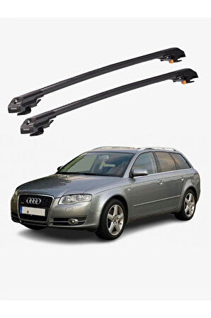 AUDI A4 AVANT 2005-2007 TRX1 Thunder Carrier Kilitli Ara Atkı Taşıyıcı Tavan Barı Gri