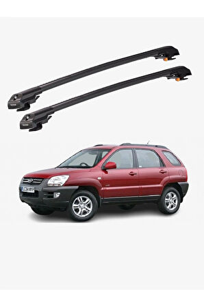 KIA SPORTAGE 2004-2010 TRX1 Thunder Carrier Kilitli Ara Atkı Taşıyıcı Tavan Barı Gri