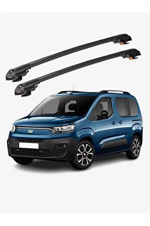 FIAT DOBLO 2023-Sonrası TRX1 Thunder Carrier Kilitli Ara Atkı Taşıyıcı Tavan Barı Gri