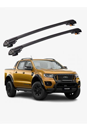 FORD RANGER 2011-2022 TRX1 Thunder Carrier Kilitli Ara Atkı Taşıyıcı Tavan Barı Gri