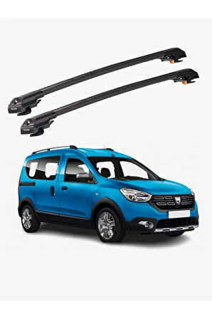 DACIA DOKKER 2013-Sonrası TRX1 Thunder Carrier Kilitli Ara Atkı Taşıyıcı Tavan Barı Gri