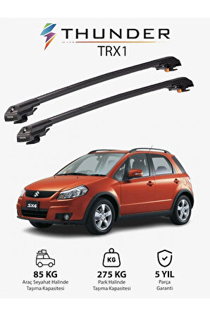 SUZUKI SX4 2006-2013 TRX1 Thunder Carrier Kilitli Ara Atkı Taşıyıcı Tavan Barı Gri