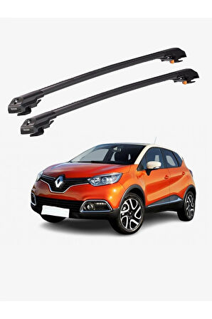 RENAULT CAPTUR 2013-2019 TRX1 Thunder Carrier Kilitli Ara Atkı Taşıyıcı Tavan Barı Gri