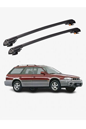 SUBARU OUTBACK 1994-1999 TRX1 Thunder Carrier Kilitli Ara Atkı Taşıyıcı Tavan Barı Gri