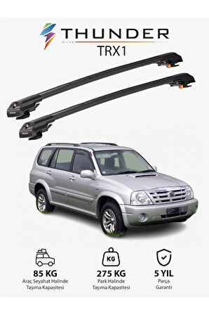 SUZUKI XL-7 1999-2006 TRX1 Thunder Carrier Kilitli Ara Atkı Taşıyıcı Tavan Barı Gri