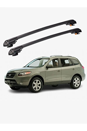 HYUNDAI SANTA FE 2007-2012 TRX1 Thunder Carrier Kilitli Ara Atkı Taşıyıcı Tavan Barı Gri