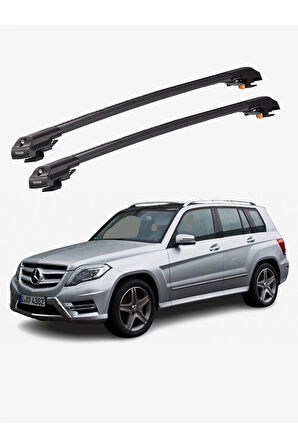 MERCEDES-BENZ GLK-CLASS 2009-2015 TRX1 Thunder Carrier Kilitli Ara Atkı Taşıyıcı Tavan Barı Gri