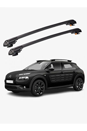 CITROEN C4 CACTUS 2014-Sonrası TRX1 Thunder Carrier Kilitli Ara Atkı Taşıyıcı Tavan Barı Gri