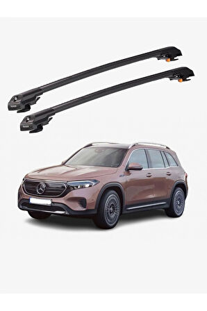MERCEDES-BENZ EQB 2021-Sonrası TRX1 Thunder Carrier Kilitli Ara Atkı Taşıyıcı Tavan Barı Gri