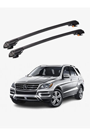 MERCEDES-BENZ M-CLASS 2006-2011 TRX1 Thunder Carrier Kilitli Ara Atkı Taşıyıcı Tavan Barı Gri
