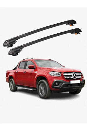 MERCEDES-BENZ X-CLASS 2018-Sonrası TRX1 Thunder Carrier Kilitli Ara Atkı Taşıyıcı Tavan Barı Gri