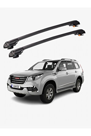 GREAT WALL HAVAL H9 2015-Sonrası TRX1 Thunder Carrier Kilitli Ara Atkı Taşıyıcı Tavan Barı Gri