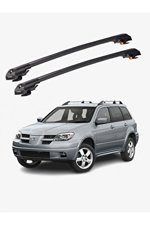 MITSUBISHI AIRTREK 2001-2008 TRX1 Thunder Carrier Kilitli Ara Atkı Taşıyıcı Tavan Barı Gri