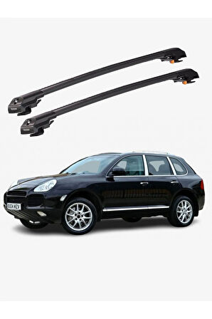 PORSCHE CAYENNE (92A-E2) 2011-2018 TRX1 Thunder Carrier Kilitli Ara Atkı Taşıyıcı Tavan Barı Gri