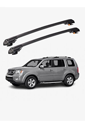 HONDA PILOT 2009-2015 TRX1 Thunder Carrier Kilitli Ara Atkı Taşıyıcı Tavan Barı Gri