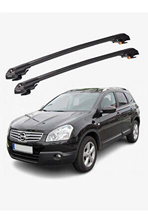 NISSAN QASHQAI 2007-2013 TRX1 Thunder Carrier Kilitli Ara Atkı Taşıyıcı Tavan Barı Siyah