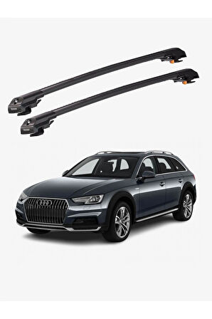 AUDI A4 ALLROAD 2016-Sonrası TRX1 Thunder Carrier Kilitli Ara Atkı Taşıyıcı Tavan Barı Siyah