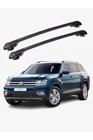 VOLKSWAGEN TERAMONT 2018-Sonrası TRX1 Thunder Carrier Kilitli Ara Atkı Taşıyıcı Tavan Barı Siyah