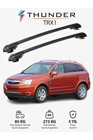 SATURN VUE 2008-2010 TRX1 Thunder Carrier Kilitli Ara Atkı Taşıyıcı Tavan Barı Siyah