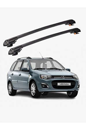 LADA KALINA SW 2013-2018 TRX1 Thunder Carrier Kilitli Ara Atkı Taşıyıcı Tavan Barı Siyah