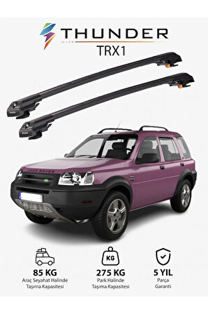 LAND ROVER FREELANDER 1 1997-2006 TRX1 Thunder Carrier Kilitli Ara Atkı Taşıyıcı Tavan Barı Siyah