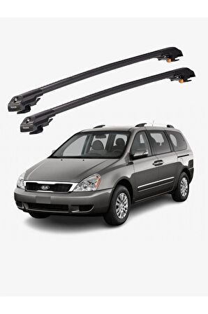 KIA CARNIVAL 2006-2014 TRX1 Thunder Carrier Kilitli Ara Atkı Taşıyıcı Tavan Barı Siyah