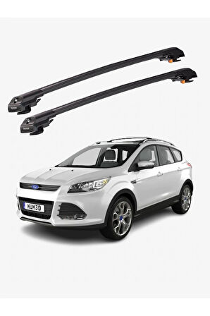 FORD ESCAPE 2013-2019 TRX1 Thunder Carrier Kilitli Ara Atkı Taşıyıcı Tavan Barı Siyah