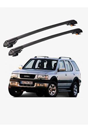 OPEL FRONTERA SPORT 1999-2004 TRX1 Thunder Carrier Kilitli Ara Atkı Taşıyıcı Tavan Barı Siyah