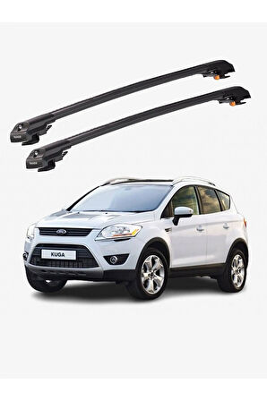 FORD KUGA 2013-2019 TRX1 Thunder Carrier Kilitli Ara Atkı Taşıyıcı Tavan Barı Siyah