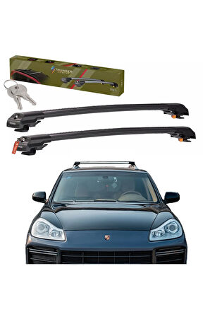 PORSCHE CAYENNE (9PA-E1) 2002-2010 TRX1 Thunder Carrier Kilitli Ara Atkı Taşıyıcı Tavan Barı Siyah