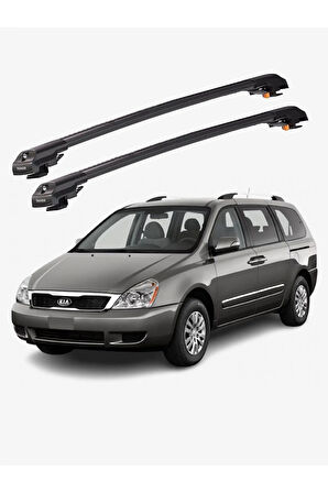 KIA SEDONA 2006-2014 TRX1 Thunder Carrier Kilitli Ara Atkı Taşıyıcı Tavan Barı Siyah