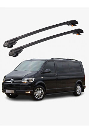 VOLKSWAGEN CARAVELLE 2016-Sonrası TRX1 Thunder Carrier Kilitli Ara Atkı Taşıyıcı Tavan Barı Siyah